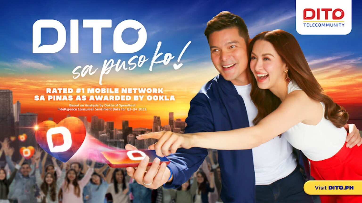 Dito Unveils Newest Campaign Dito Sa Puso Ko Featuring Phs Power