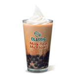 Classic Milk Tea McFloat with Brown Sugar Pearls