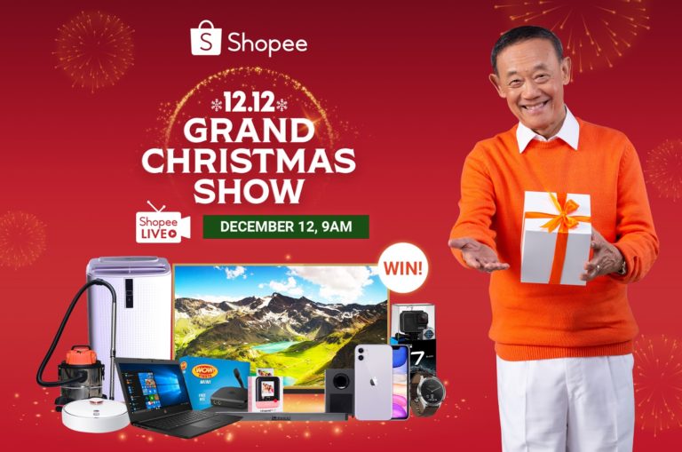 Catch the Shopee 12.12 Grand Christmas Show with Jose Mari Chan and win over ₱1 Million Worth of Giveaways on Shopee Live