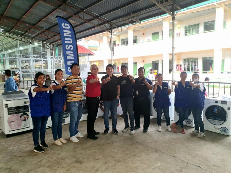 Samsung Lends Washing Machines to Taal Volcano Eruption Victims