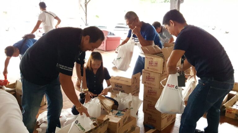 PLDT, Smart employees share blessings with Davao quake victims