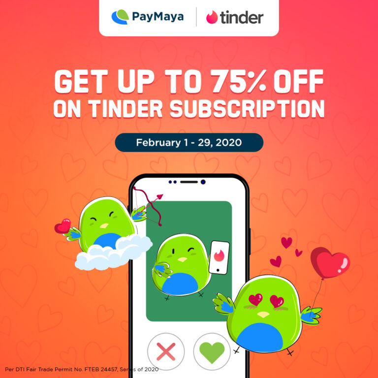 Swipe right on these awesome Tinder deals with PayMaya! 