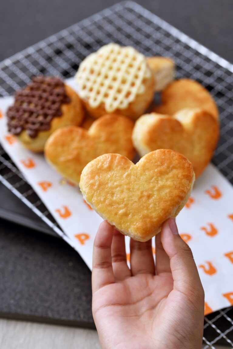 Spread the love with Popeyes Heart Biscuits