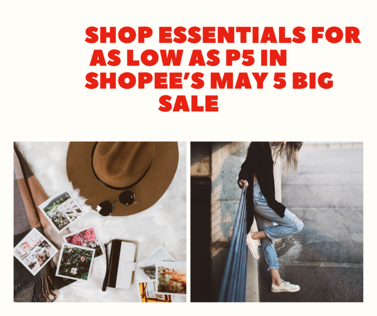 Shop Essentials for as Low as P5 in Shopee’s May 5 Big Sale