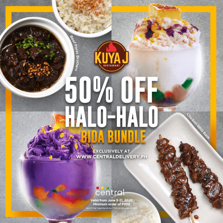 Enjoy your favorite Kuya J dish with a delicious Halo-halo