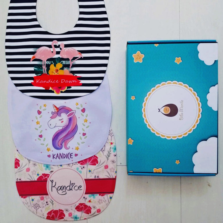 Bespoke bibs for fun and colorful OOTDs for baby