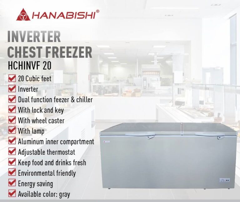 Hanabishi’s Environment-Friendly and Energy-Saving  Chest Freezer