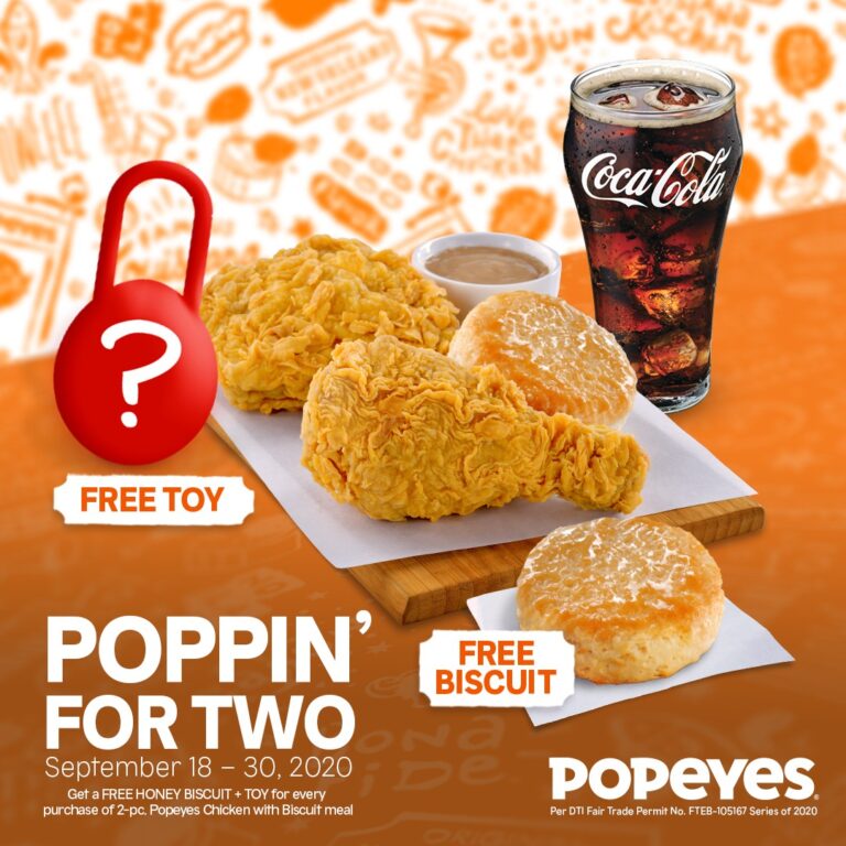 Get a free Honey Biscuit and toy with new Popeyes poppin’ promo