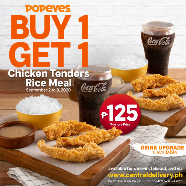 Make September pop with three B1G1 promos from Popeyes