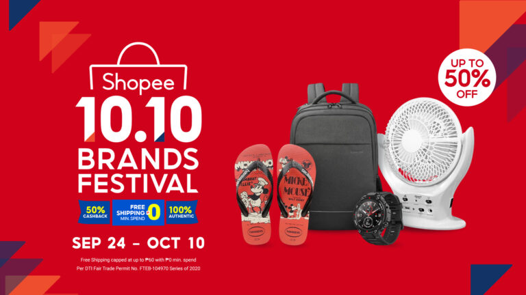 Grab These Amazing Products All at 50% Off on Shopee’s 10.10 Brands Festival