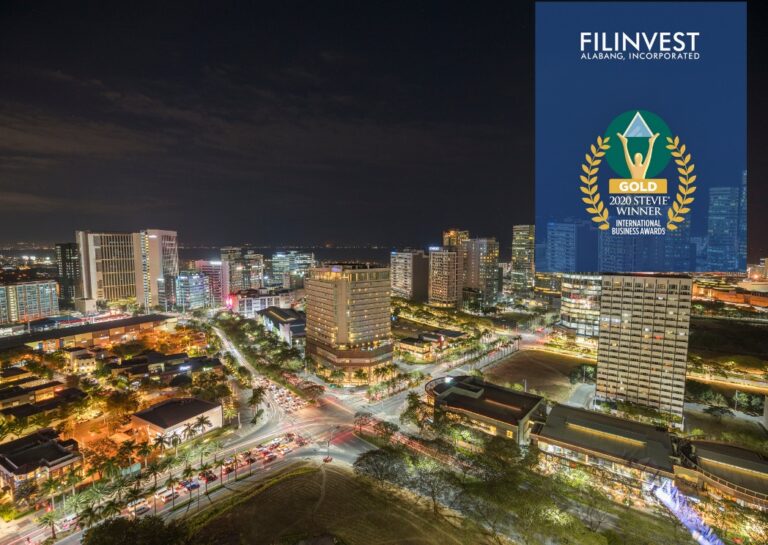 Filinvest Alabang, Inc. bags Gold Stevie Award  in 2020 International Business Awards