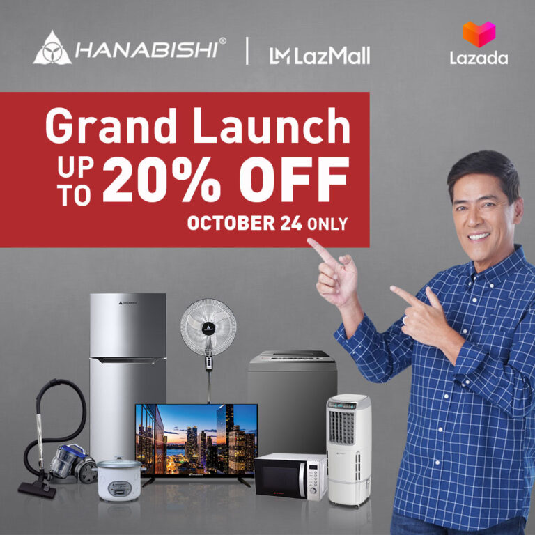 Hanabishi Launches Lazada Flagship Store This Oct. 24,  Offers Discounts on Its Appliances on Opening Day