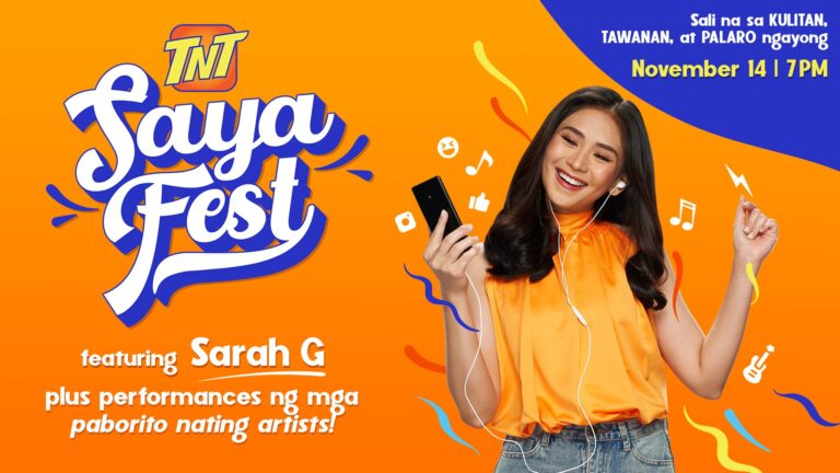 Popstar Royalty Sarah G headlines TNT’s biggest online event this year – Saya Fest last Nov.14