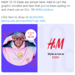 Twitter – Sample Tweet H&M