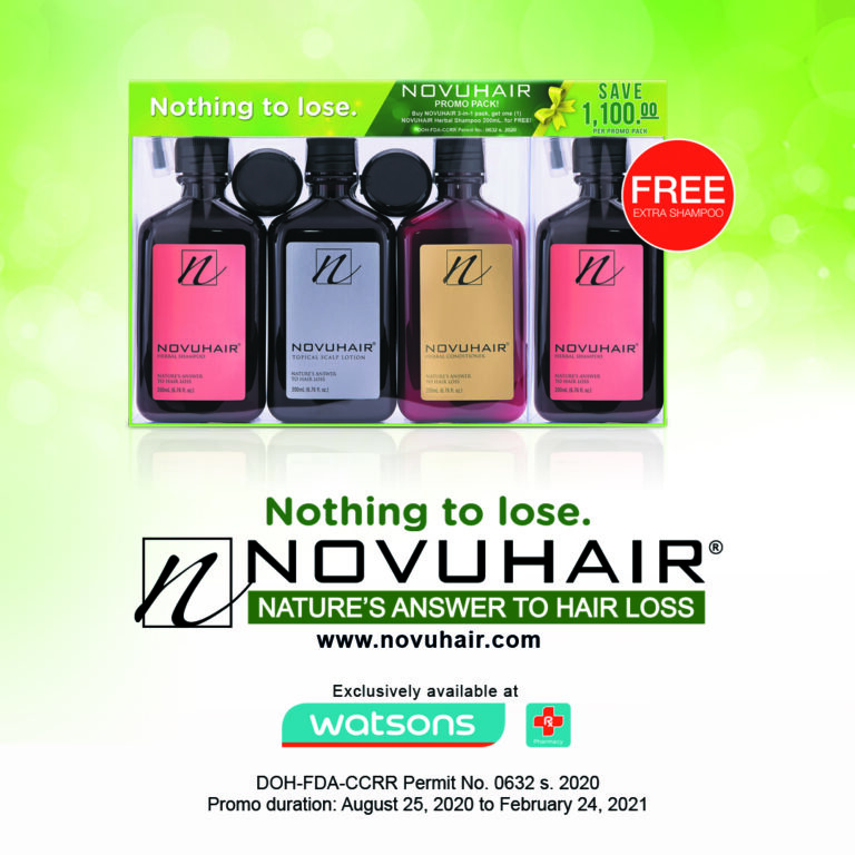 FREE Extra NOVUHAIR Herbal Shampoo  Exclusive at Watsons