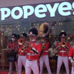 8. The Popeyes Band performed jazzy tunes to celebrate the opening of the biggest Popeyes restaurant in Southeast Asia.