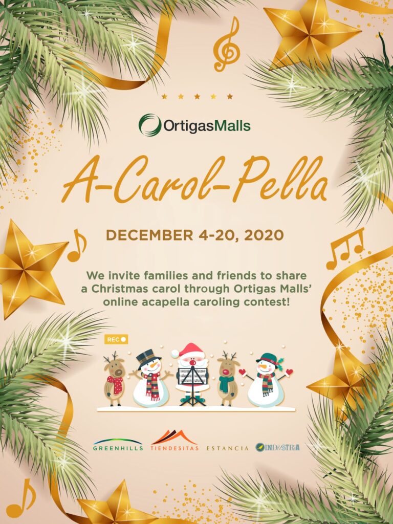Share your very own Christmas Carol cover at Ortigas Malls’ A-Carol-Pella contest