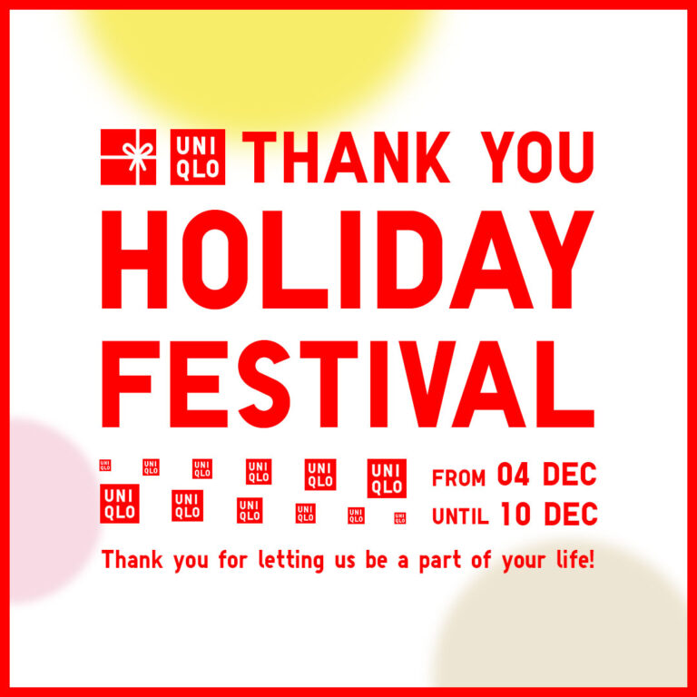 UNIQLO Expresses Gratitude to Everyone for making LifeWear part of their Everyday life with the Kanshasai Festival Offers