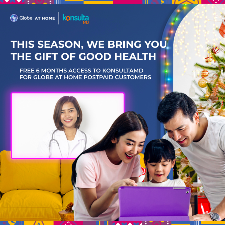 Exclusive Gift of Health and Convenience with Free Konsulta MD from Globe At Home this Holiday season