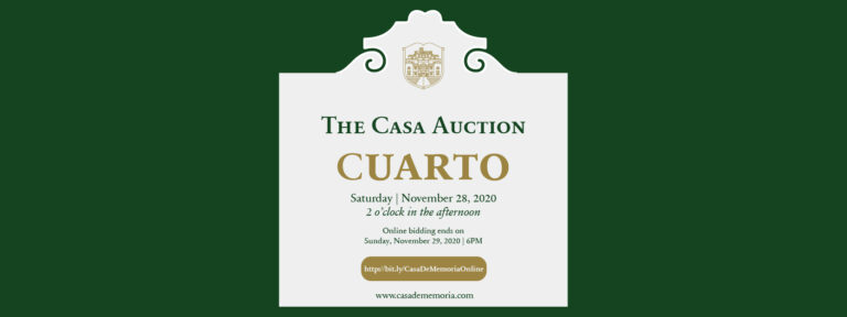 Casa de Memoria donates auction proceeds to typhoon relief efforts and COVID-19 patients