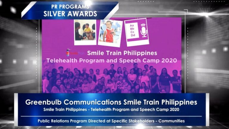 Smile Train Philippines’ Virtual Telehealth Program Wins Anvil Award