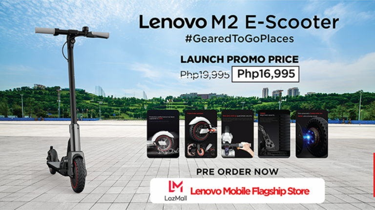 Be geared to go places with Lenovo’s new M2 Electric Scooter