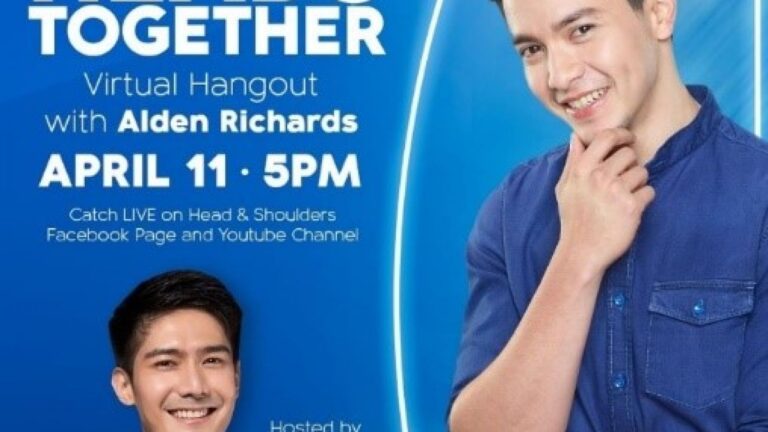 Be #HeadsTogether With Alden Richards, Robi Domingo, and a Very Special Guest at the H&S Virtual Hangout