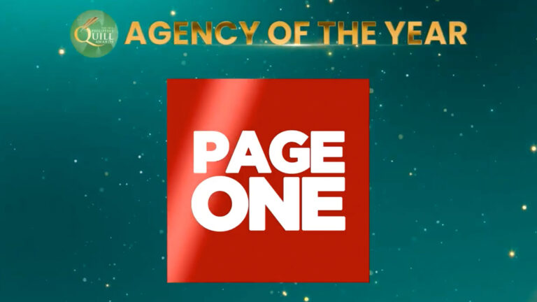 PAGEONE Snags First Agency Of The Year Award At The Philippine Quill Awards