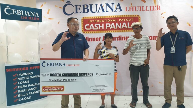 Cebuana Lhuillier International Payout Cash Panalo Promo concludes with senior citizen taking home PHP1M grand prize