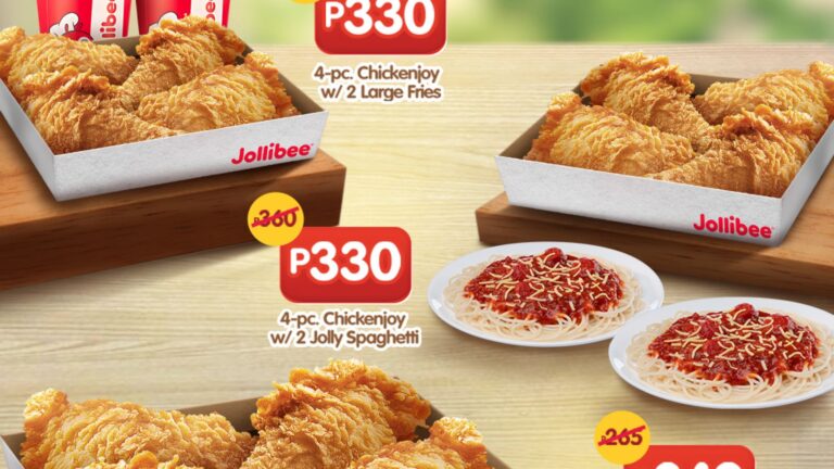 Bring joy to your family everyday with the  NEW 4pc-Chickenjoy Family Box!