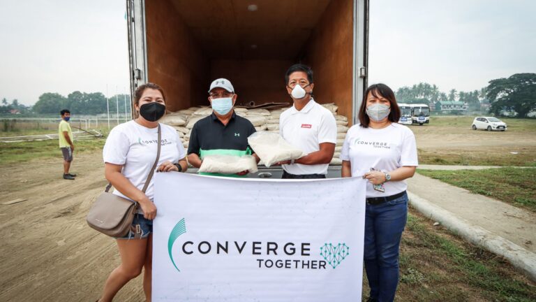 Converge provides food, connectivity to Taal evacuees