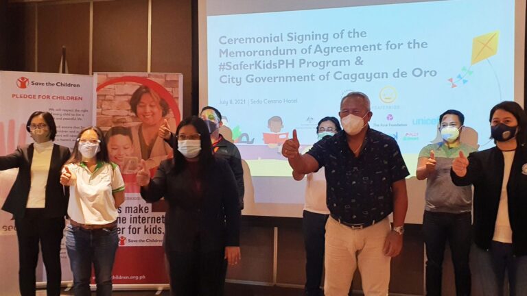 PLDT and Smart support CDO MOA Signing for SaferKidsPH    
