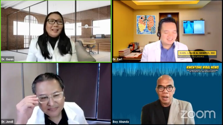Medical Experts Answer Most Asked Questions About Cough and COVID-19 in Kwentong Viral News Webinar