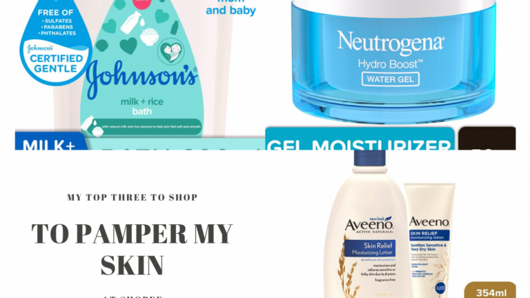 My Top Three to Shop To Pamper my Skin at Shopee