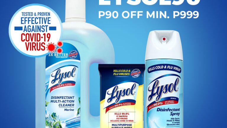 Early holiday deals and superior Lysol products during Shopee’s 9.9 sale!