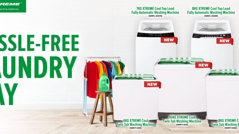 Achieve a hassle-free laundry day with XTREME Cool’s new washing machines   