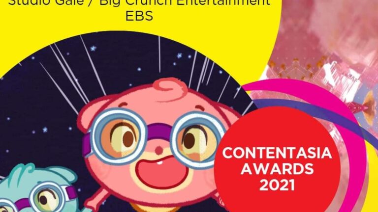 TISH TASH recognized by the international animation community  Bags ContentAsia Best 2D Animated Kids TV program and Nominated in   2021 Emmy Kids Animation Category