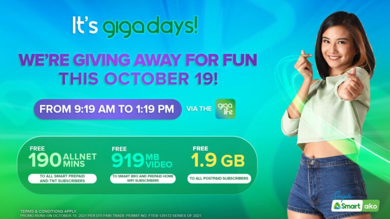 Smart levels up GigaDays with more rewards from Oct. 19 to 22