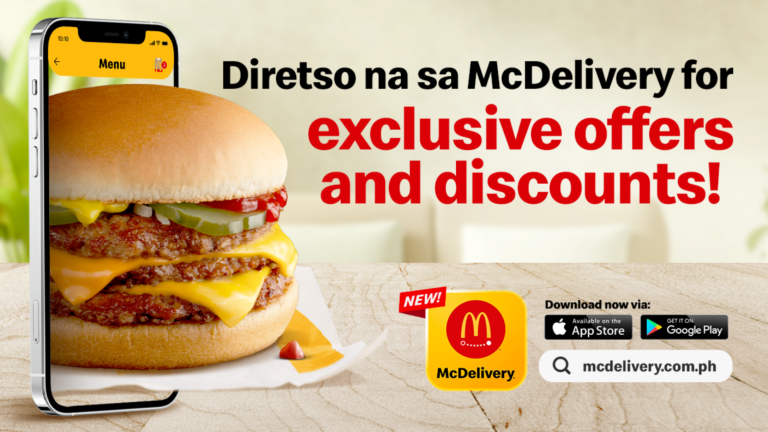    Get exclusive offers and discounts with the new and improved McDelivery!