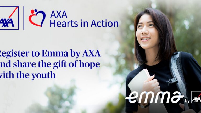 AXA invites customers to donate to scholars via app sign-up