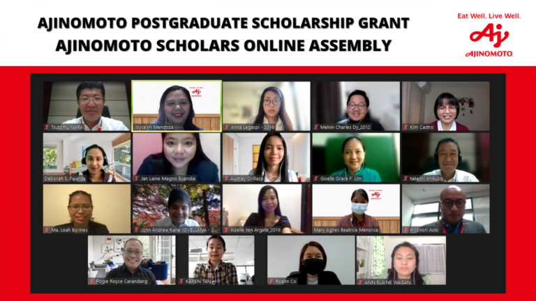 Ajinomoto calls Filipinos to apply in the 2023 Postgraduate Scholarship in Japan