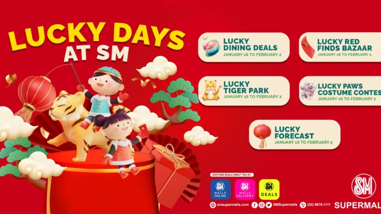 Count your luck and celebrate Chinese New Year at SM Supermalls!