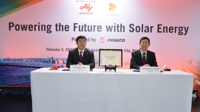 Ajinomoto partners with Spectrum  to introduce solar power energy in Bulacan factory