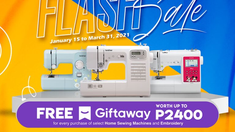 Get great deals on sewing machines and extra gift vouchers in Brother’s New Year Flash Sale