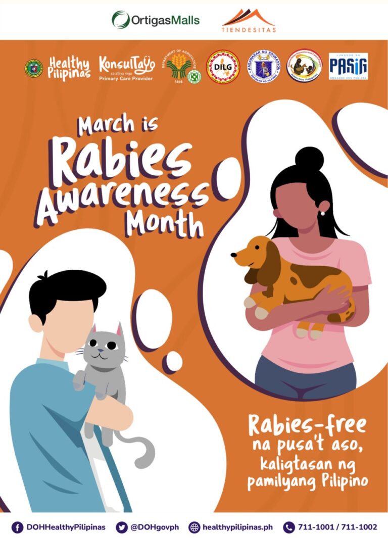 Tiendesitas has partnered with Department of Agriculture-Bureau of Animal Industry (DA-BAI), and the Veterinary Services and City Health Departments of the local government of Pasig to celebrate Rabies Awareness Month this March