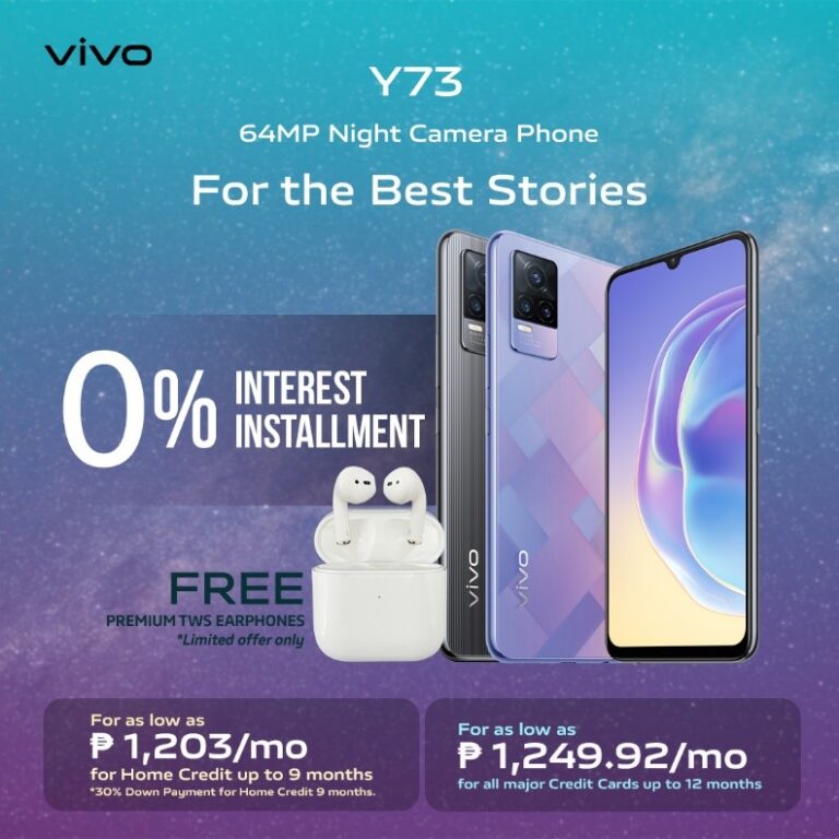 Stories made better with the vivo Y73’s 64MP AI Night Rear Camera, now available in the PH
