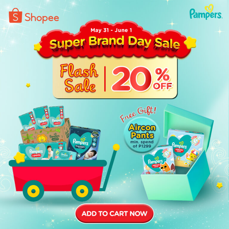 Exclusive Promos and Discounts Await Those Who Will Join the Annual Pampers Super Brand Day in Shopee!   