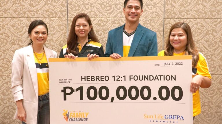 SUN LIFE GREPA DONATES TO HEBREO FOUNDATION