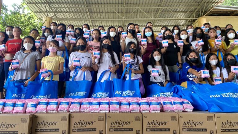 P&G and Whisper Philippines donate period pads to support over 25,000 girls