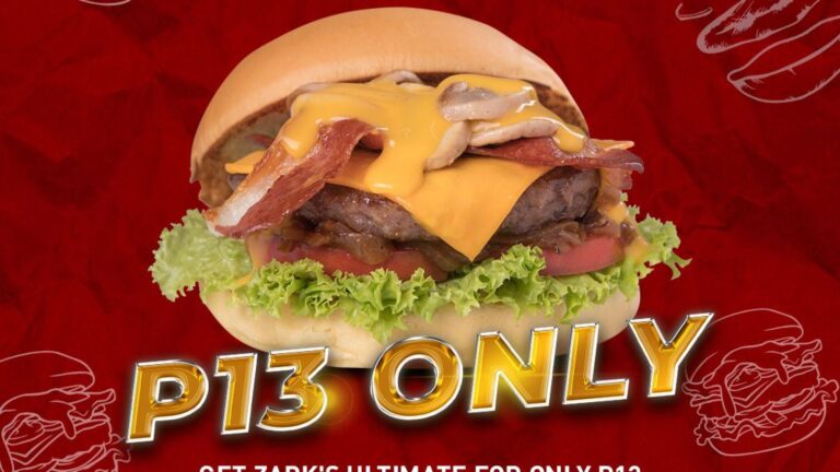 How to avail of the 13 Pesos Ultimate Burger Deal for Zarks’s Burger 13th year Anniversary